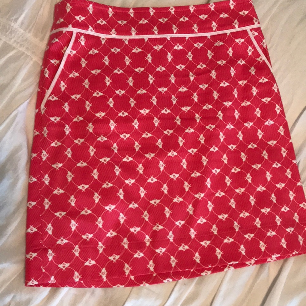 Talbots skirt bee print size 4 with pockets